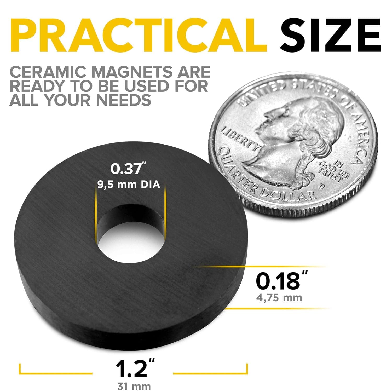 Circle Ferrite Magnets