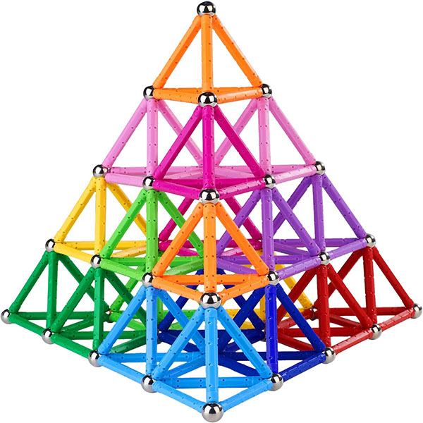 المغناطيسي بناء العصي كتل اللعب 2.3 "طول المغناطيس ألعاب تعليمية مجموعة للأطفال والكبار